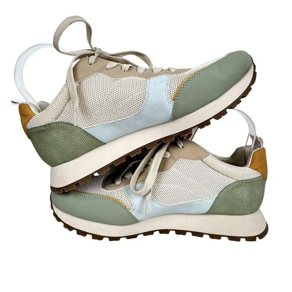 Sam and Libby Women's Randal Sneaker 11M  Bayleaf Green Lace Up Vegan Pastel - Picture 7 of 16